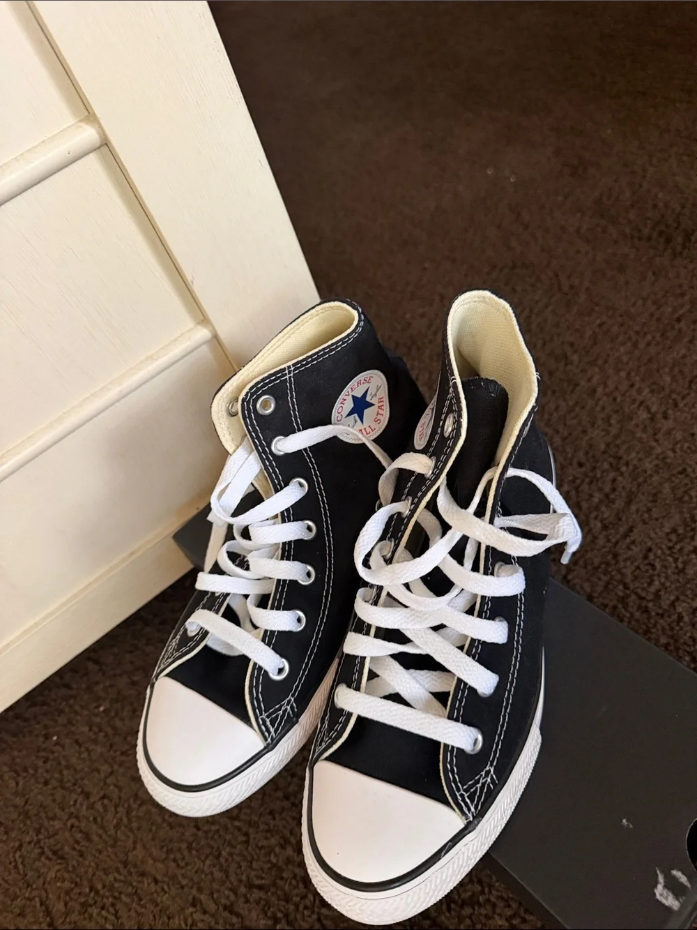 Converse Black & White Kids High Top Sneakers